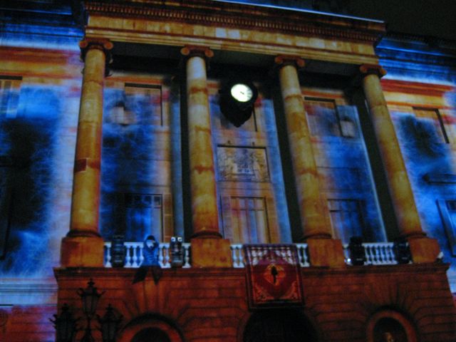 Special illumination on historic buildings