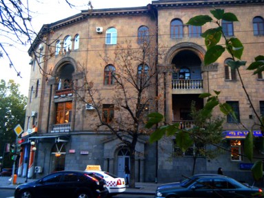 Residential complex with shops