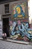 Australia, Melbourne. Grafitti of a madonna
